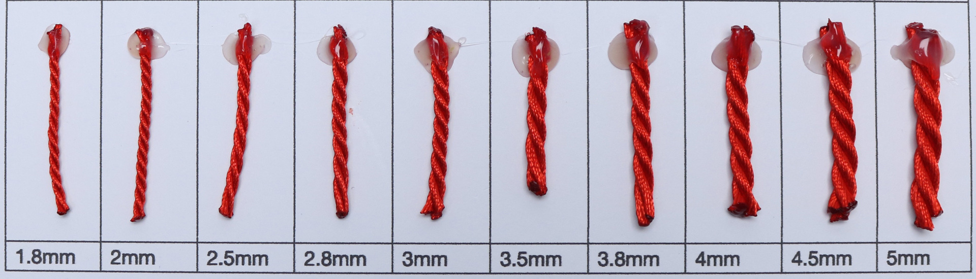 Wanshun band high-density 5mm polyester three-strand rope tassel drawstring pocket bracelet, 3mm colored binding rope, 1-5mm multi-size rope pic 10