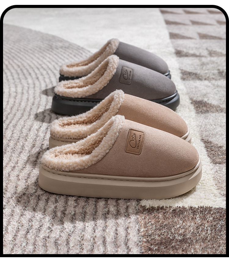 新款跨境热销棉拖鞋女秋冬季家居情侣保暖家用居家毛绒男月子棉鞋详情23