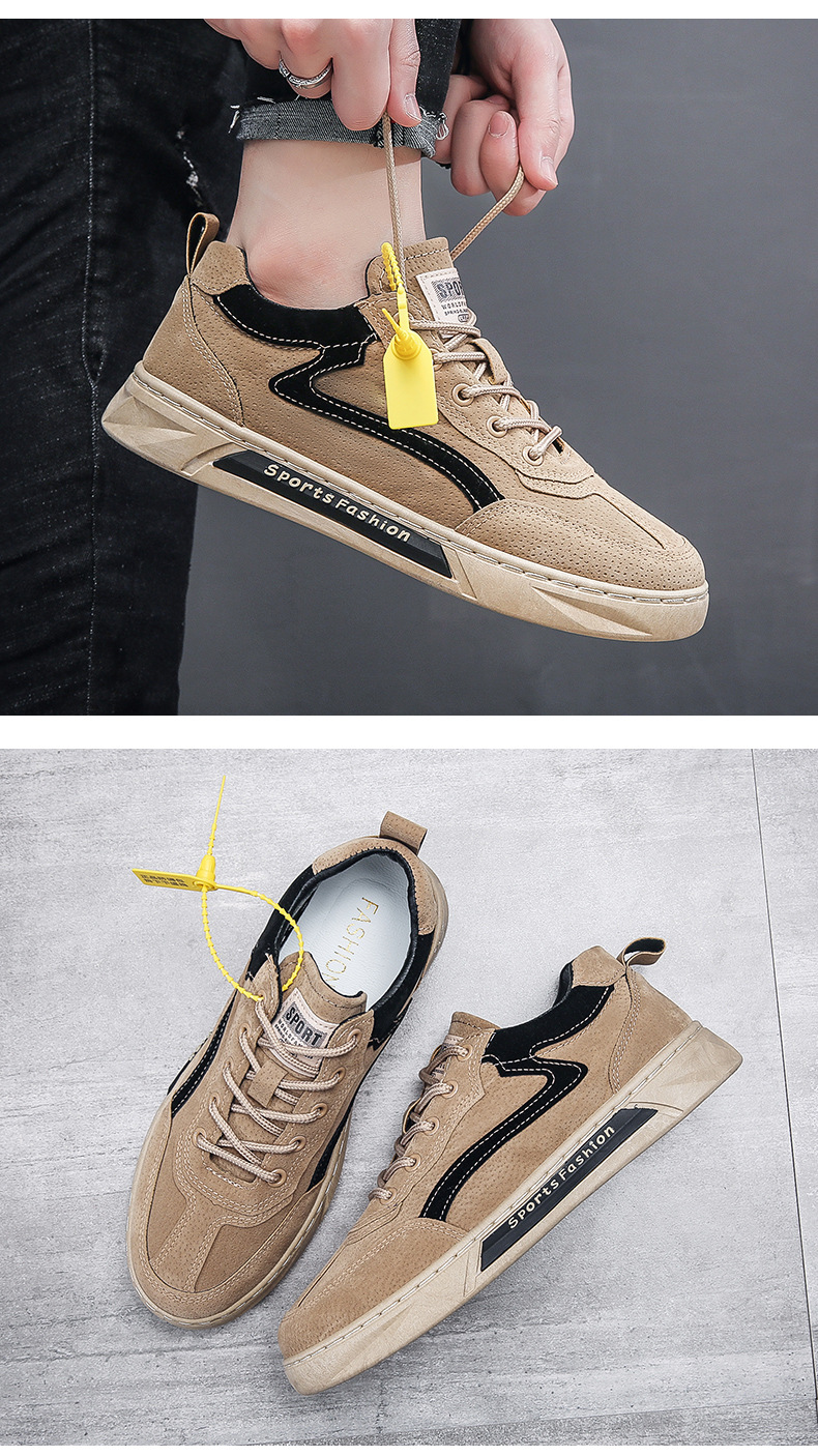 新款工装鞋男2022新款秋冬时尚休闲运动男士板鞋百搭劳保鞋YF902详情21