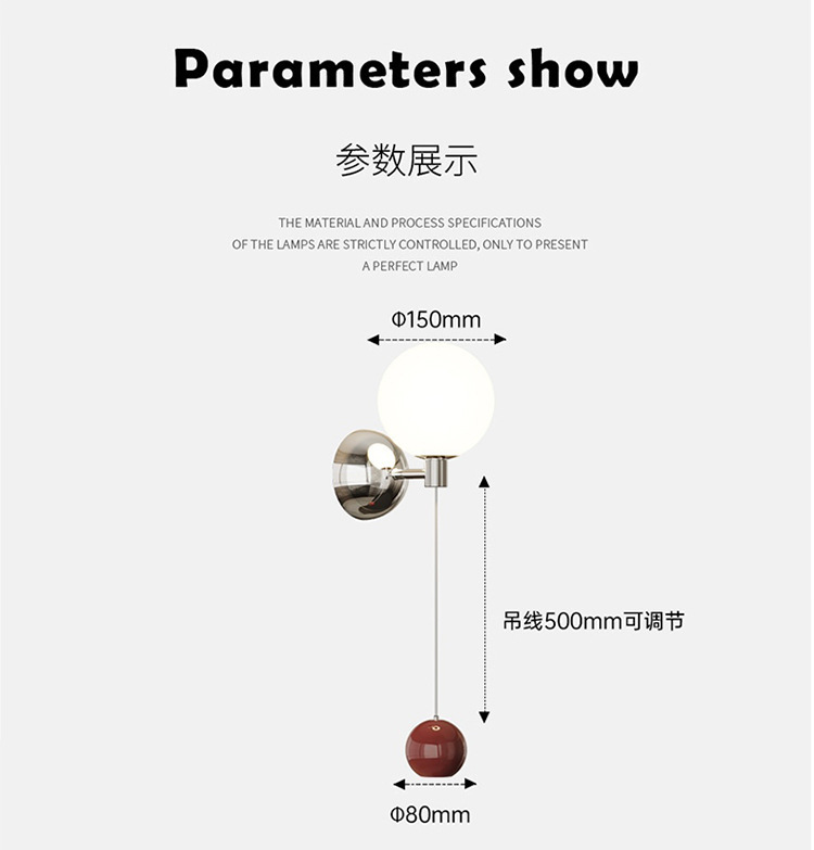 全光谱复古奶油风网红南瓜侘寂风吧台包豪斯护眼卧室床头小吊灯详情18