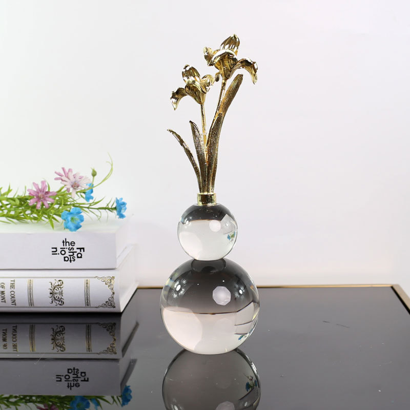 Housewarming gift creative home, crystal gourd art display, TV cabinet, living room decoration, modern light luxury handicrafts pic 20