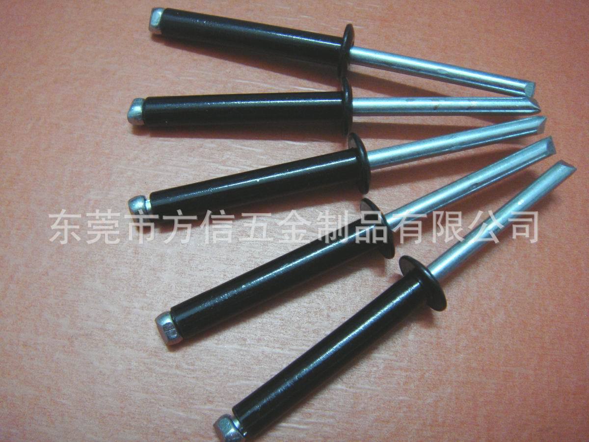 镀黑锌全铁拉钉4.8x30