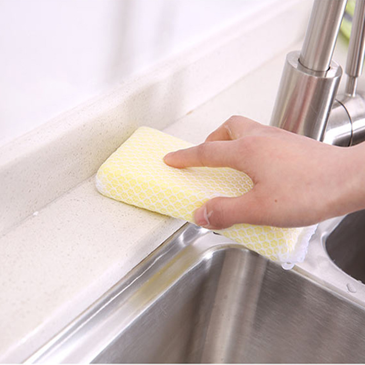 Korean and Japanese sponge scouring pads, kitchen cleaning daily necessities, mesh cloth bags, sponges, sponge blocks pic 5