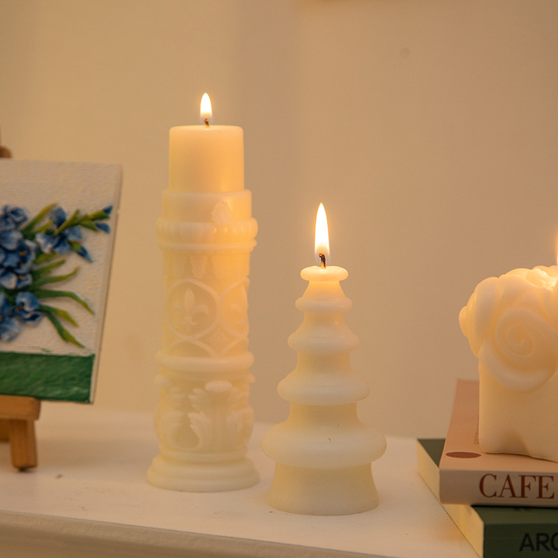 新款造型几何柱蜡香薰蜡烛跨境ins家居摆饰拍摄道具结婚伴手礼详情9
