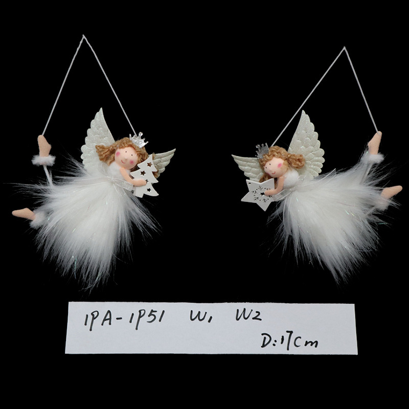 The 2023 new Christmas Angel element pendant is cute and suitable for Christmas tree decoration pic 1