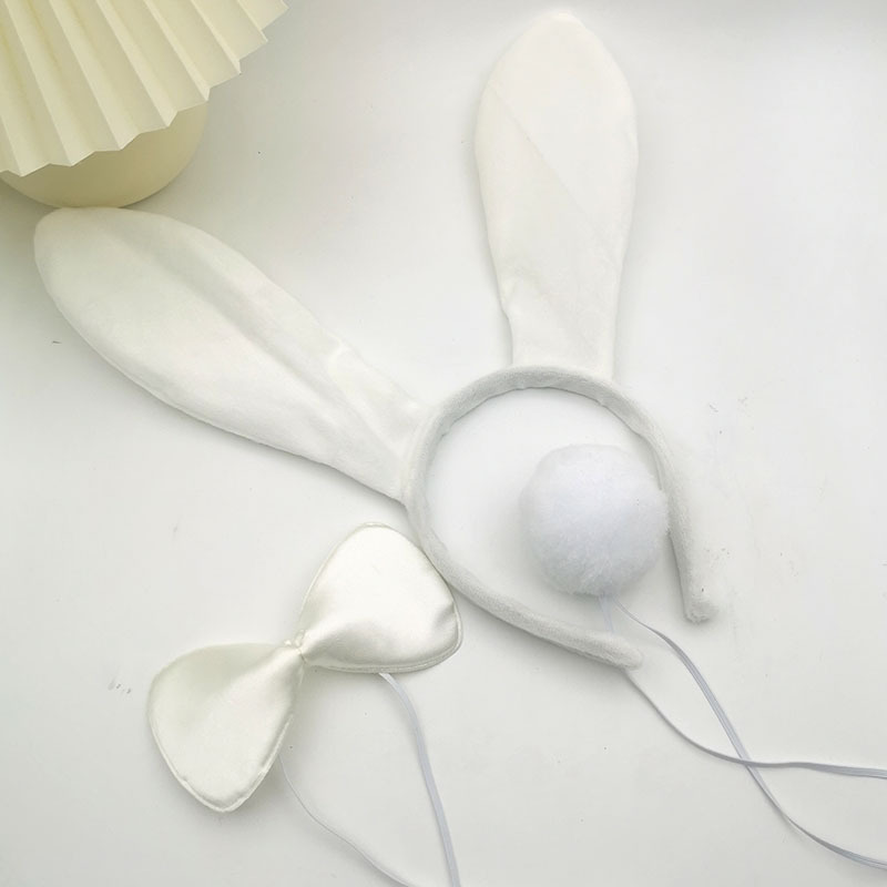 跨境新款兔子耳朵套装发箍兔女郎头带复活节派对万圣节舞会头扣详情19