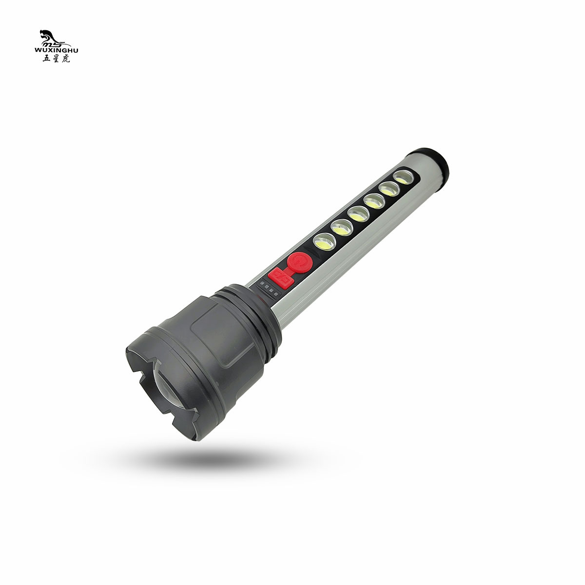 New zoom high-intensity aluminum alloy flashlight with charging power display and COB side light outdoor long-range flashlight pic 2