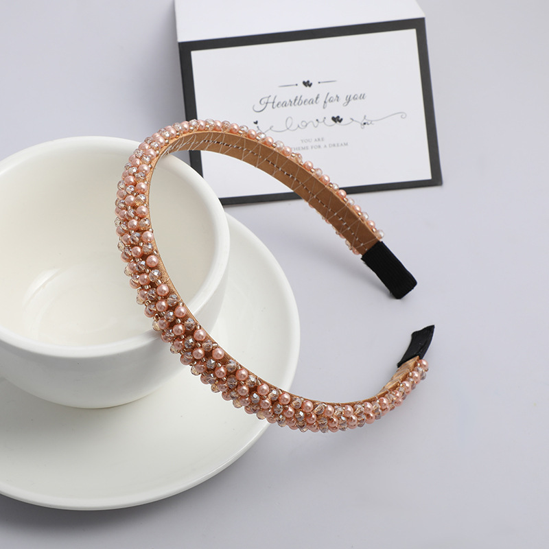 Korean-style hair bands, popular forest-themed girl headbands, InS-style pearl rhinestone hair bands and headwear manufacturers wholesale domestic self-owned other hair accessories pic 12