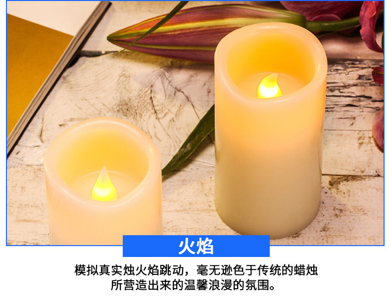 Paraffin LED electronic candles, battery candle lights, decorative candle lights, led candle lights, candlelight lights, night lights, tea candles pic 7