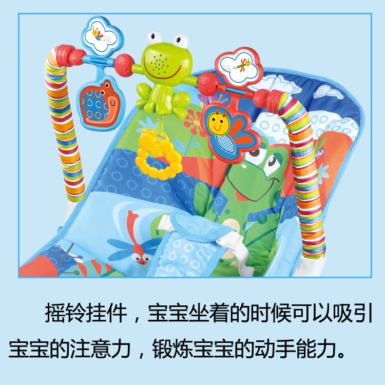 婴儿摇椅宝宝震动安抚椅 多功能带音乐摇椅 可拆卸0-12个月婴儿躺椅详情6