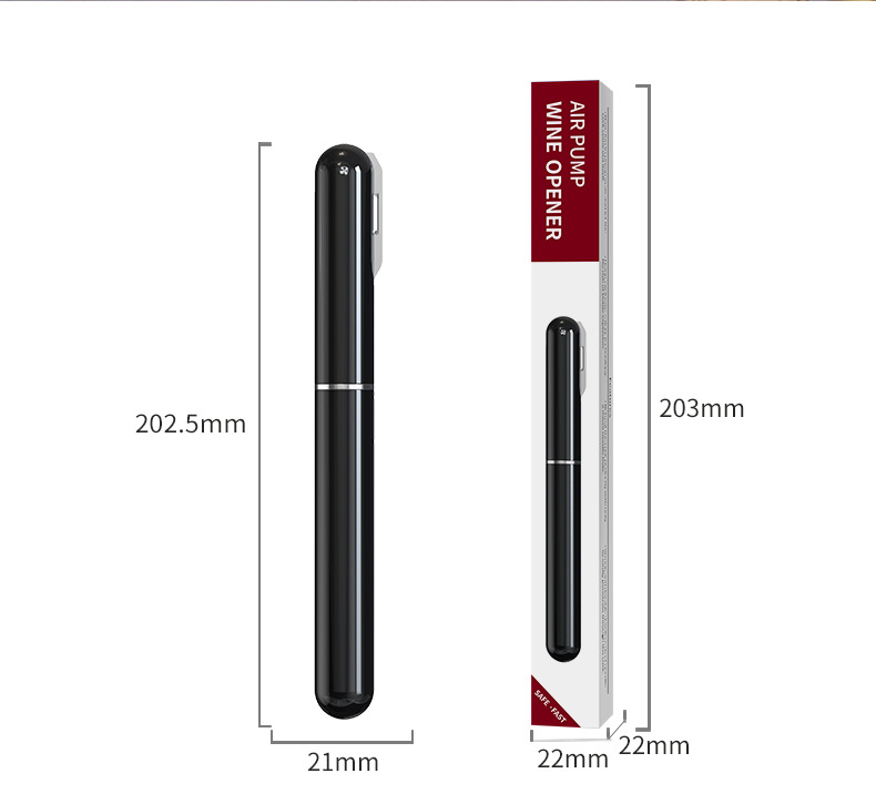 Cross-border factory direct supply air pressure bottle opener, pen-shaped wine cork air pressure bottle opener, creative wine bottle opener pic 4