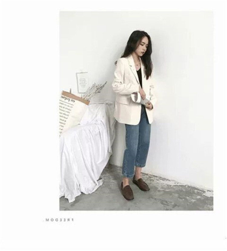 小西装外套女新款2022韩版春秋休闲宽松网红秋季西服上衣英伦风潮详情11