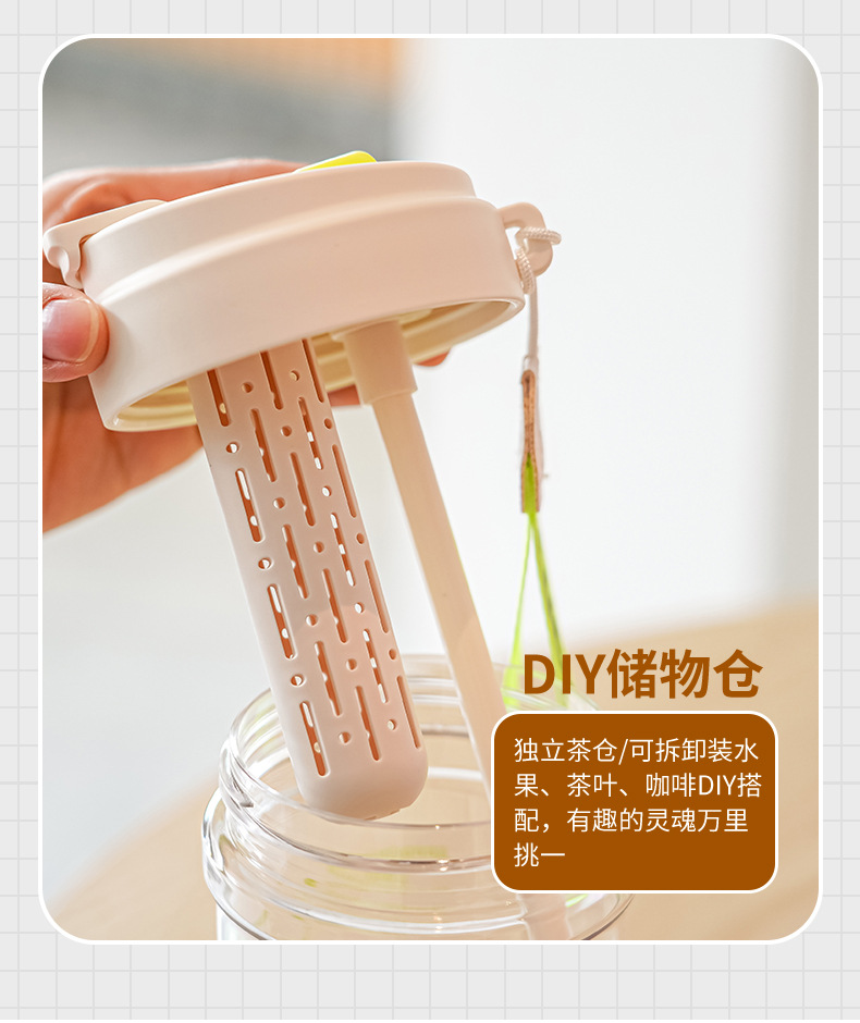 新款高颜值学生韩式杯子通用便携家用咖啡杯大容量水杯塑料杯批发详情11