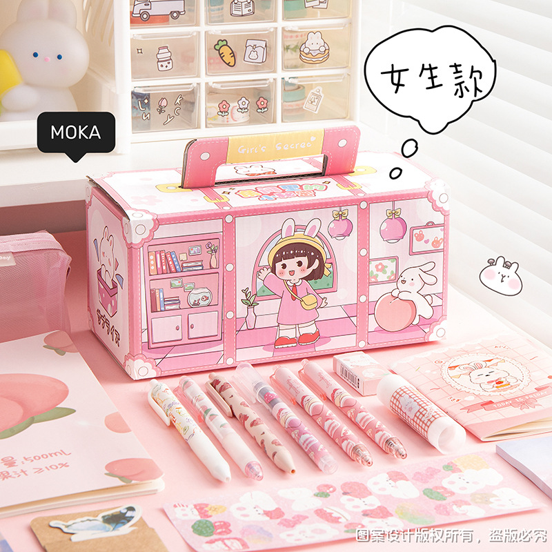 卡通文具套装礼盒小学生手提文具盲盒幼儿园生日伴手礼物学习用品详情6