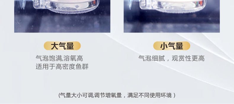 20393  气泡石增氧头鱼缸氧气泵充氧机静音纳米气盘雾化器爆氧空气细化器详情9