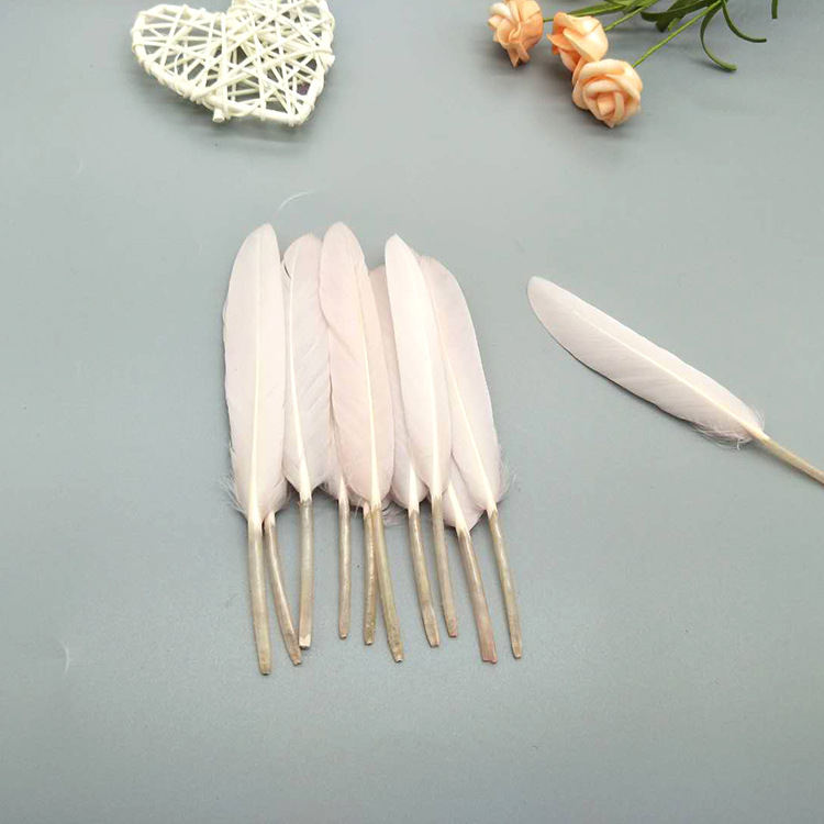 The manufacturer wholesales large quantities of goose feathers, small straight knives, colorful feathers, DIY kindergarten handcrafted materials, earrings, accessories, and goose feathers pic 32