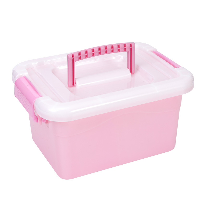 Plastic storage boxes, transparent space sand storage toys, household laundry pods box storage box, wardrobe storage pic 5