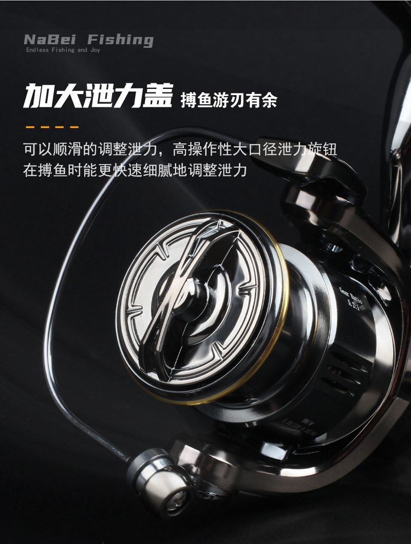 小高尔夫路亚纺车轮旋入式渔轮淡水远投斜口浅线杯微物轮渔具批发详情6