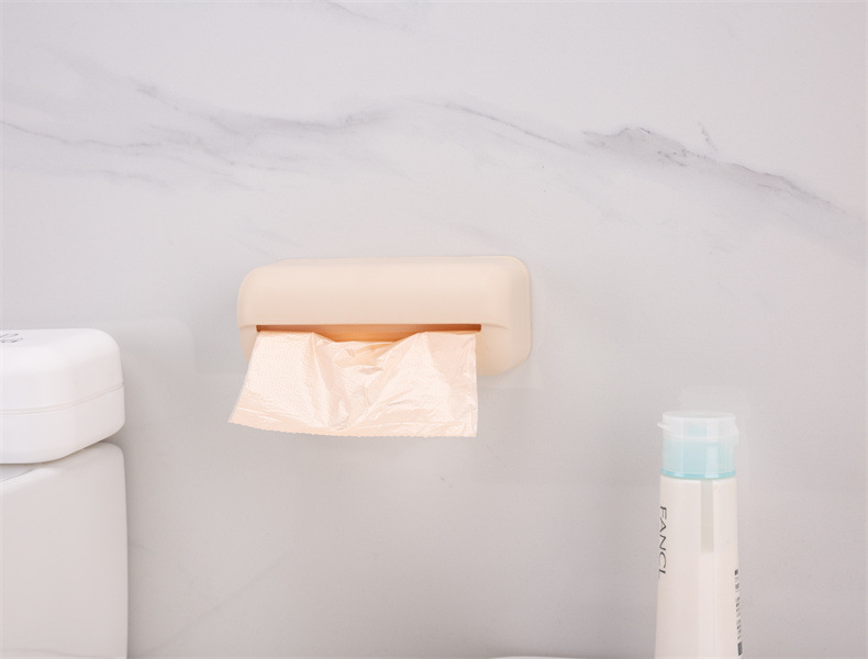 Wholesale garbage bag storage box, non-perforated wall-mounted shopping bag storage box, large-capacity plastic bag storage wonder pic 17