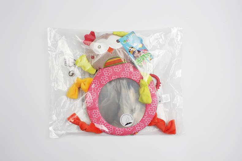 Cartoon animal rearview assist mirror, car baby reverse seat, rearview mirror, plush funhouse mirror toy pic 17