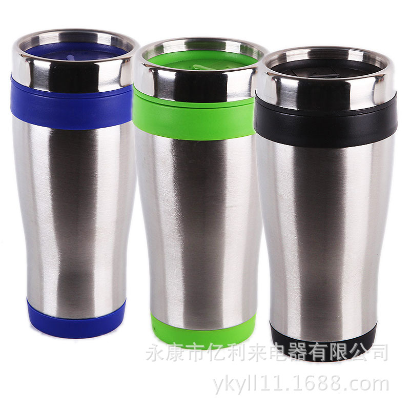 Stainless steel plastic double-layer portable coffee cups are exported to the United States. The original manufacturer produces car cups pic 9