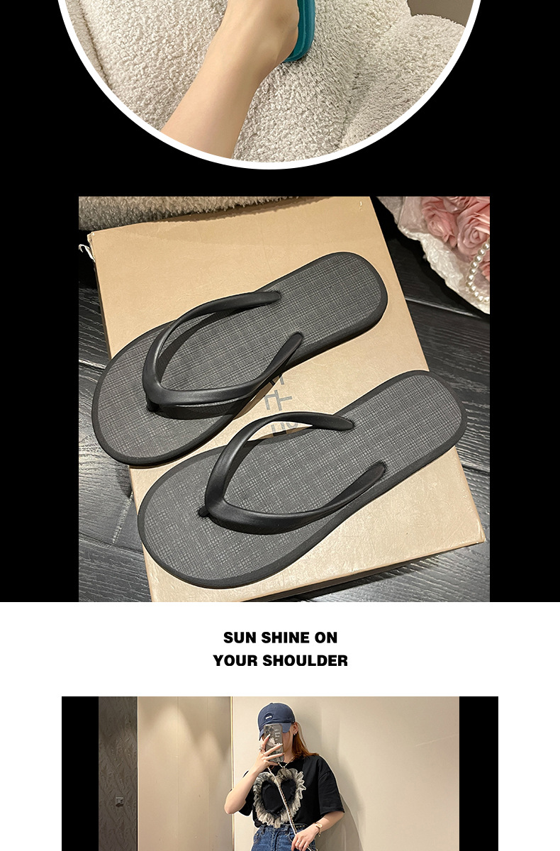 工厂批发高级感简约人字拖女夏季新款外穿纯色夹脚海边沙滩凉拖鞋详情10