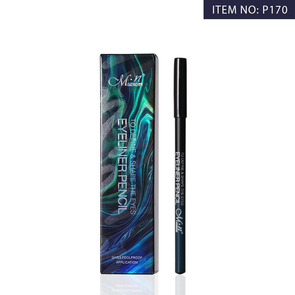 Menow wooden eyeliner pen is easy to color without smudging, long-lasting, waterproof, pencil-style, a cross-border bestseller for beginners pic 4