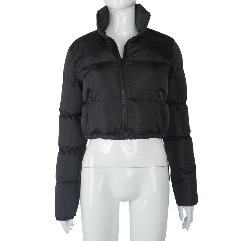 A20504T europa y américa 2021 otoño invierno moda nuevo estilo manga larga cardigan cuello alto caliente pan abajo chaqueta mujeres pic 20