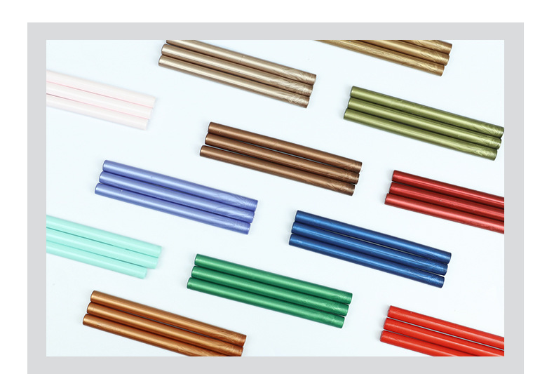 圆形火漆小蜡棒小蜡片68色信封封口封详情5