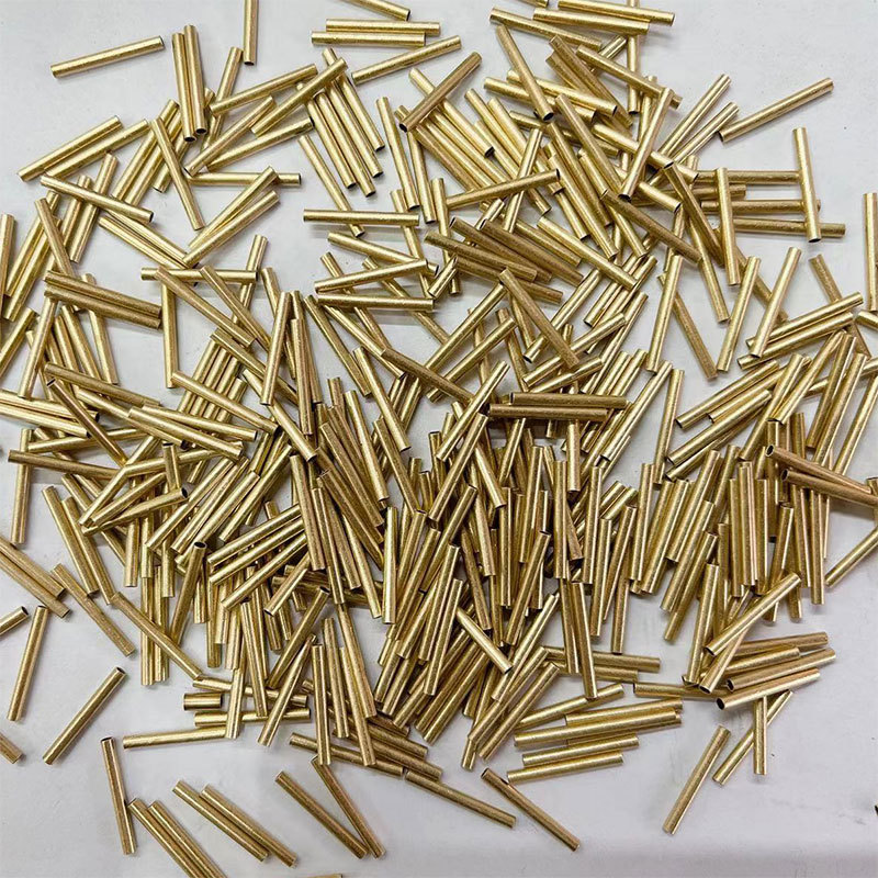 2*8 straight pipe jewelry connection pipe, copper pipe, metal pipe, DIY handcrafted copper accessories, copper round pipe jewelry, pipe sleeve pic 6