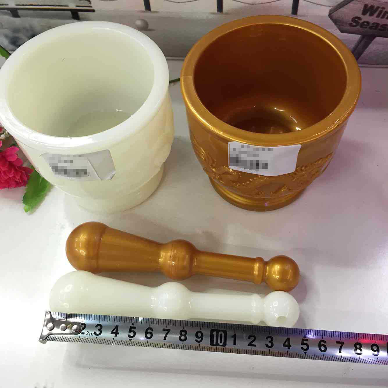 Factory direct sales of manual garlic mince mixer, ceramic garlic mortar, garlic paste mixer, garlic press, kitchen household garlic smashing jar wholesale pic 72