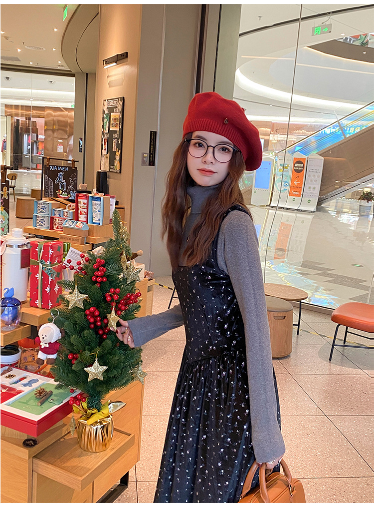 毛衣女2024新款秋冬美拉德穿搭堆堆高领打底衫内搭高级感针织上衣详情37