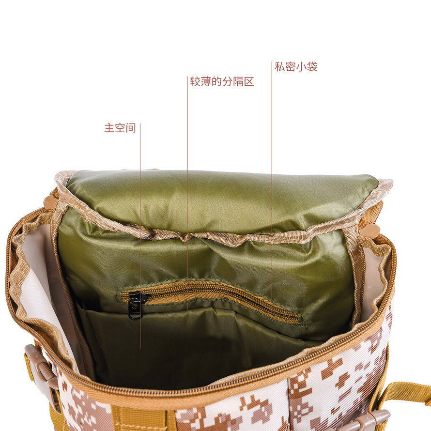 28085 LEO [Cylindrical Fishing Gear Backpack] Cylindrical Fishing rod Bag, Lull Outdoor Crossbody bag Export wholesale pic 23