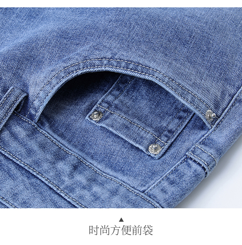 牛仔半身裙女春夏季2023新款休闲时尚百搭显瘦薄款单排扣七分裙子详情19