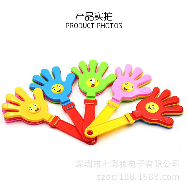 Glowing hand claps for campus activities, cheering sticks, concert claps, support props, cheering fluorescent small palm toys pic 15