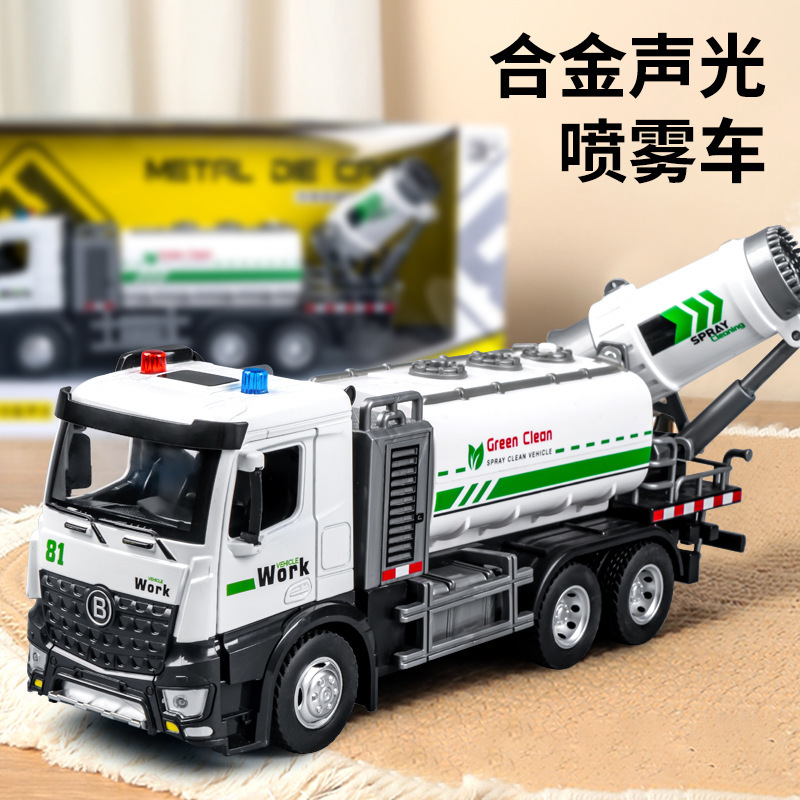 仿真合金道路救援车男孩礼物声光电动搅拌车惯性行驶儿童玩具车详情5