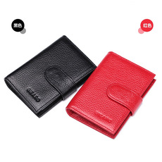 跨境头层牛皮卡包牛皮超薄卡套定防盗刷男士卡片包外贸真皮卡套瓯之信详情7