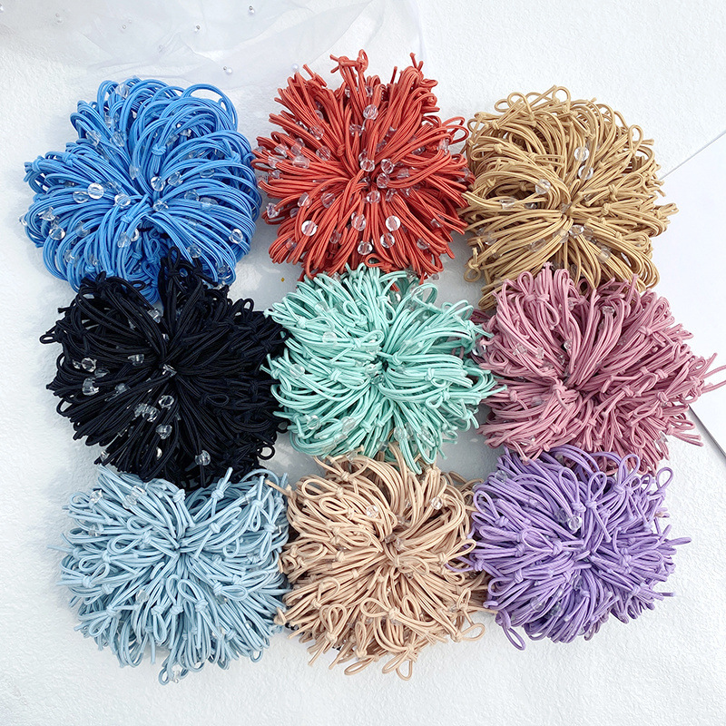 diy hair band, hair tie with support, leather band, hair tie, hair accessory material package, candy-colored small accessories pic 3
