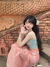 儿童傣族花儿舞蹈演出服装孔雀舞表演服艺考渐变修身鱼尾裙女童详情41
