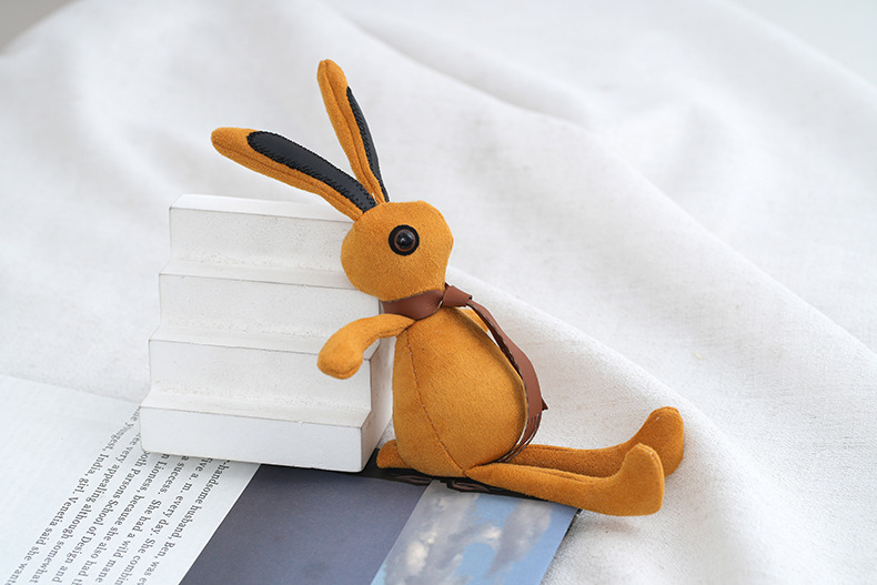 Japanese-style chanel-style rabbit bag pendant, personalized plush toy, car keychain, girl figurine pendant pic 7