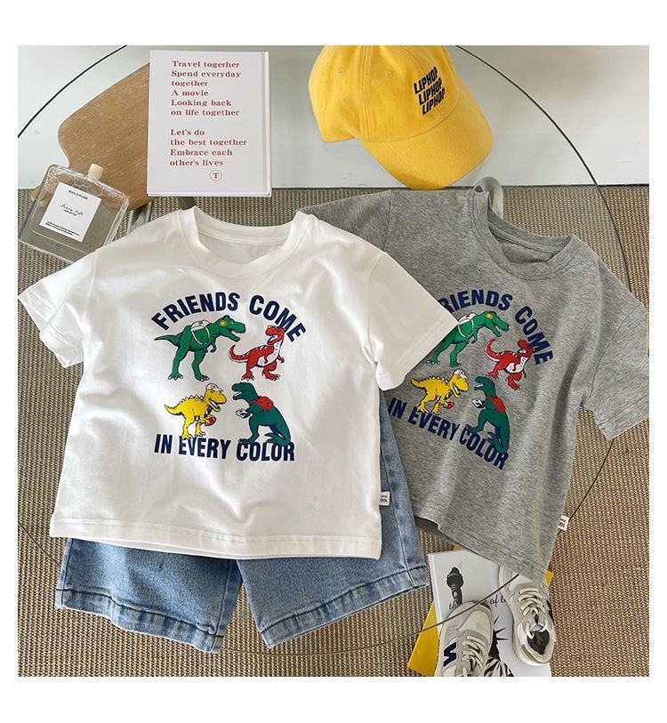 中小童t恤男童短袖纯棉打底衫2024夏季新款童装宝宝半袖体恤夏装详情8