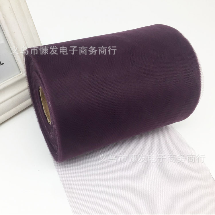 6-inch 100-yard nylon medium-hard American mesh roll TUTU yarn wedding decoration DIY fabric dress pic 33
