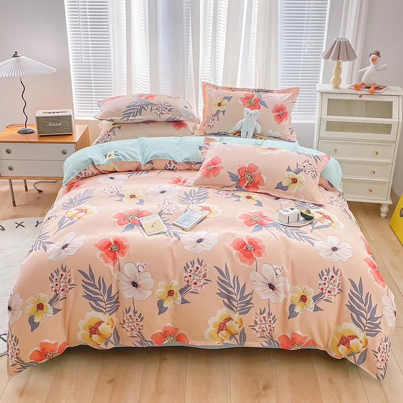 Wholesale of new all-cotton four-piece sets, frosted thickened pure cotton bed sheets, bed covers, three-piece sets, gifts, and bedding on consignment pic 29