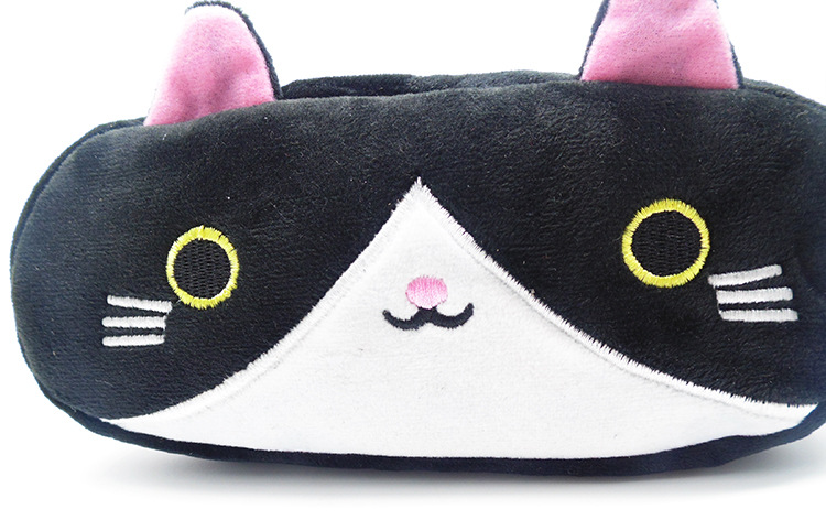 Cute cartoon cat, plush cat, large-capacity student pencil case, pencil box, stationery box, and school supplies storage pic 6