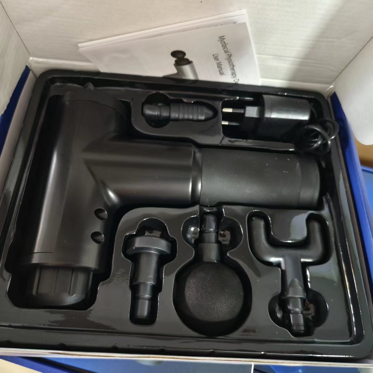 Cross-border electric massage gun, muscle relaxer, impact gun, portable vibrating fascia gun, electric massage fascia gun pic 21