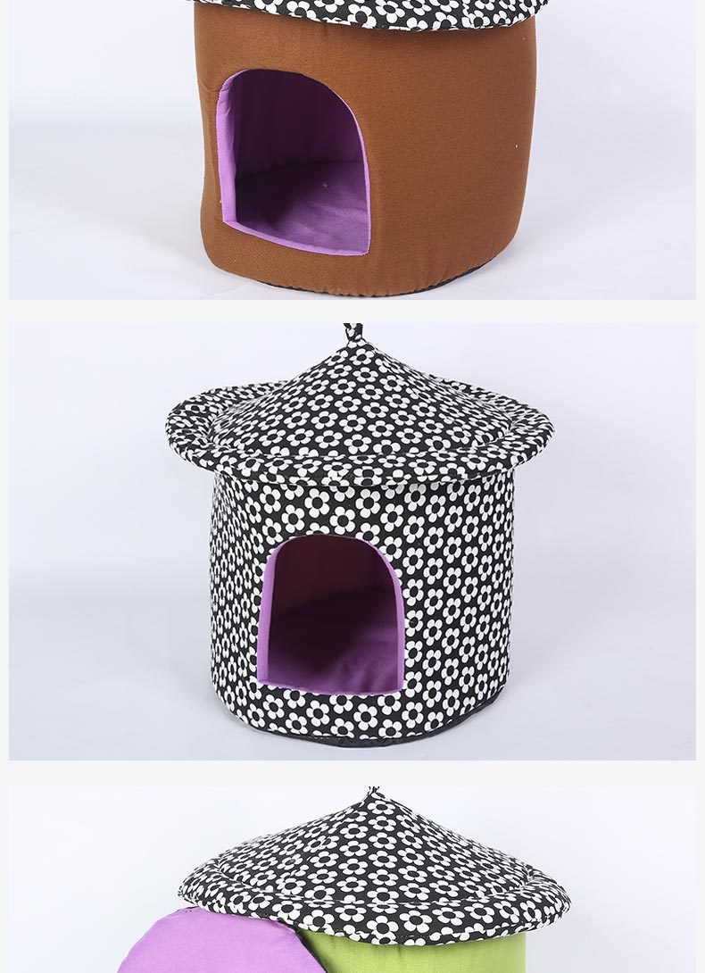 New Korean-style creative cup dog bed, detachable, comfortable and warm, pet dog bed, cat bed, villa manufacturer wholesale pic 9