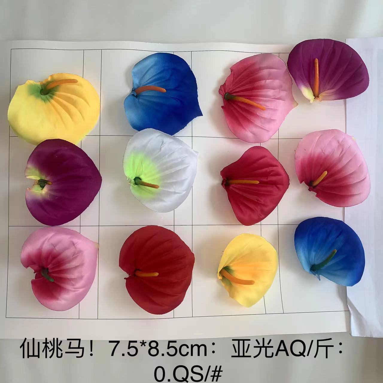 Artificial calla lilies, artificial anthuriums, cheap and beautiful flower heads for indoor landscaping and display wholesale pic 18