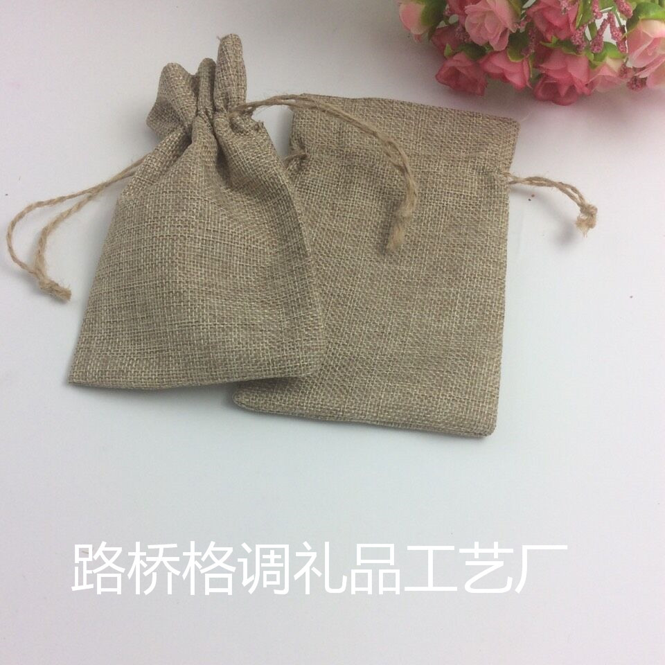【 Factory Direct Supply 】 Creative retro printed jewelry drawstring cloth bags with drawstring openings. Customized drawstring cloth bags based on provided drawings pic 22