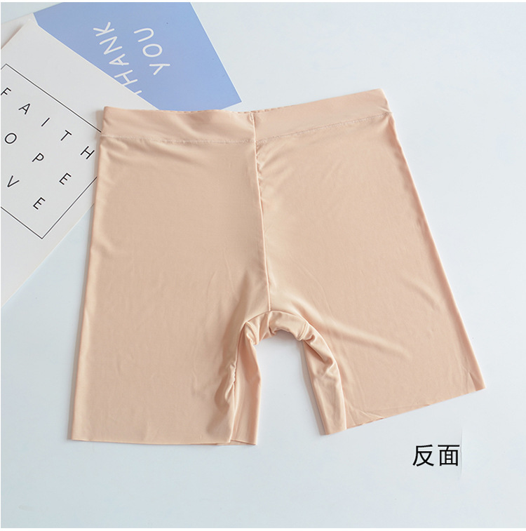 冰丝无痕安全裤 超弹夏季打底内穿无痕大码冰丝安全裤打底裤详情6