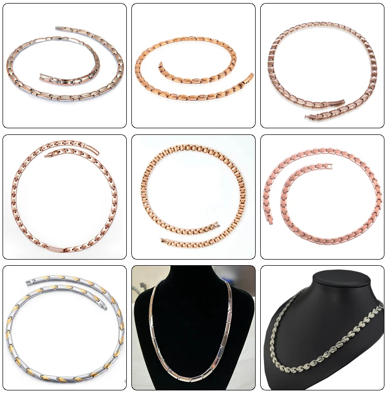 Dongguan Xingyu's popular and best-selling magnetic quantum magnetic bracelet, golden health energy magnetic therapy titanium steel bracelet for men pic 55